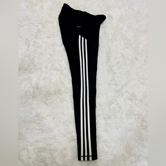 Adidas 3 Stripe 7/8 Tights / Leggings - Black XS - Picture 4 of 11